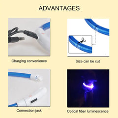 LED Waterproof Dog Collars