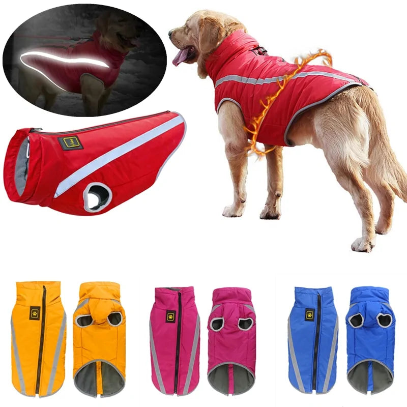 Waterproof Large Dog Vest Clothes