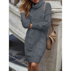 Long Sleeve Sweater Dresses For Woman