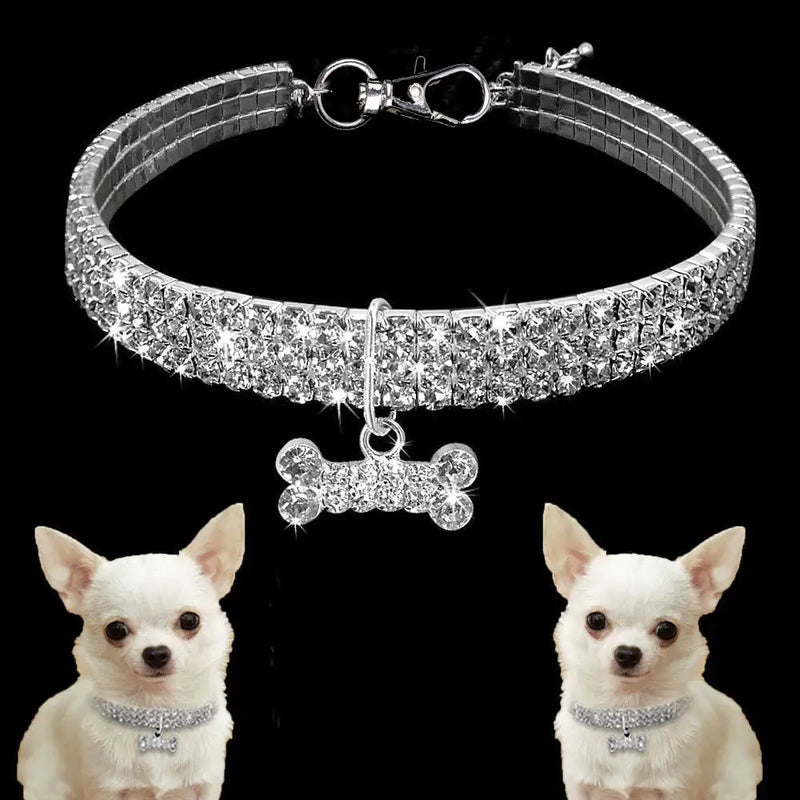 Crystal Sparkle Pet Collar