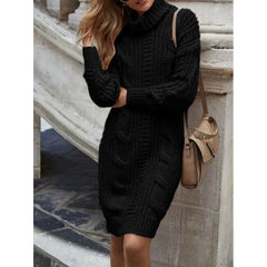 Long Sleeve Sweater Dresses For Woman