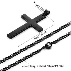 Black Cross Necklace