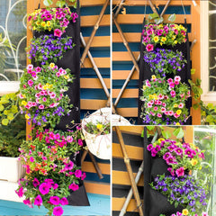 Multi-pocket hanging planter