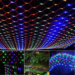 Net Mesh Solar Glowing Fairy Lights