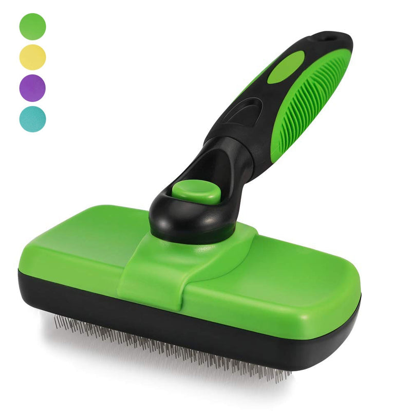 Green Dog and Cat Grooming Brush